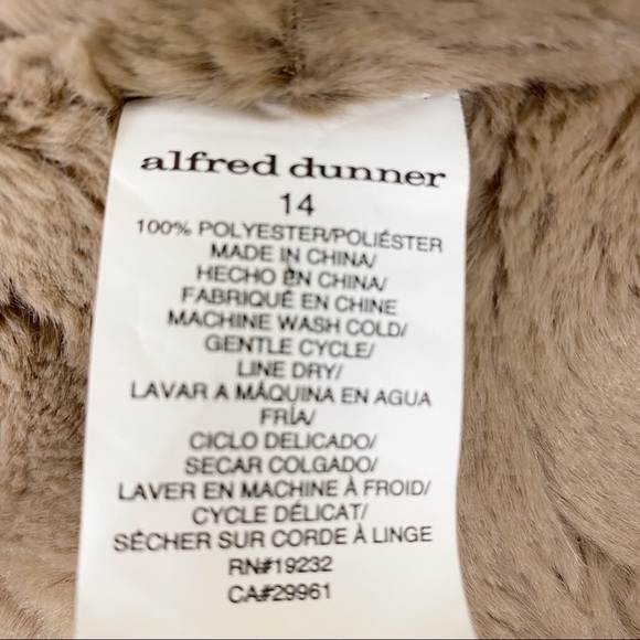 ALFRED DUNNER Reversible Faux Fur First Frost Vest NWT 14 Soft Warm - Picture 14 of 16